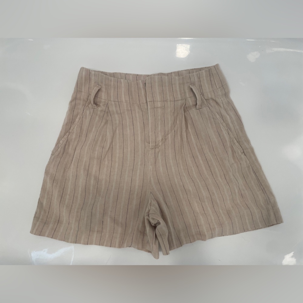 Banana Republic Tan Striped Women Shorts 00 XSmall